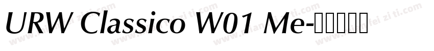 URW Classico W01 Me字体转换
